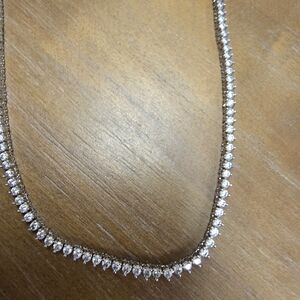 Melinda Maria Silver Necklace with Sparkling Accents